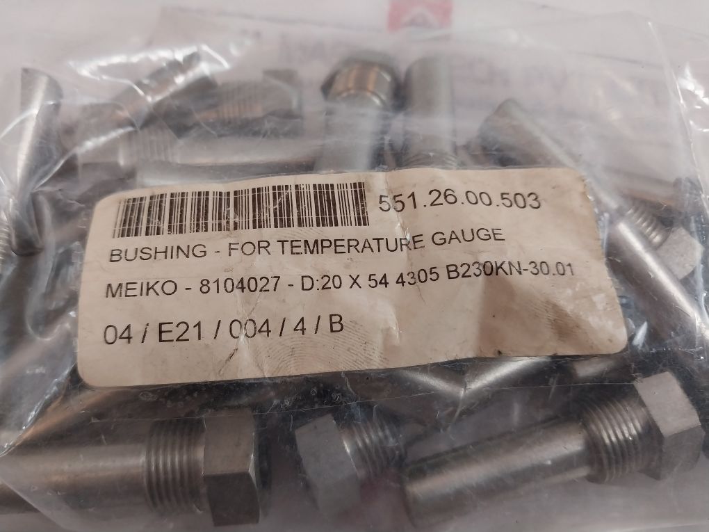 Meiko 8104027 Bushing-for Temperature Gauge 551.26.00.503