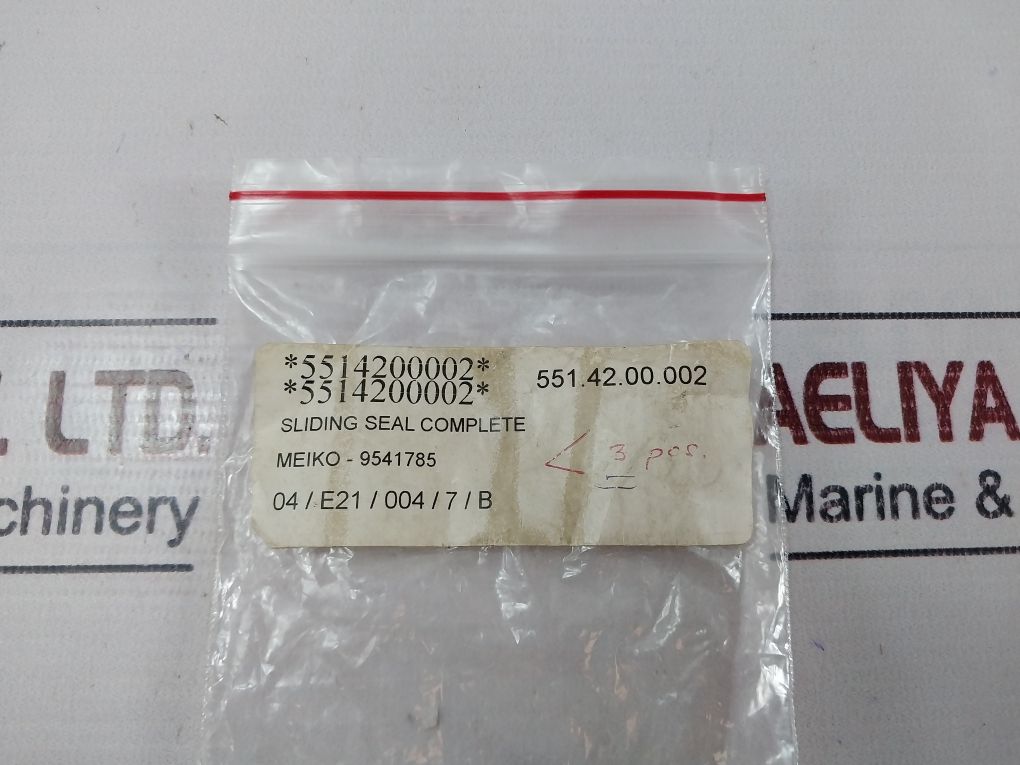 Meiko 9541785 Sliding Seal Complete 17242002494K