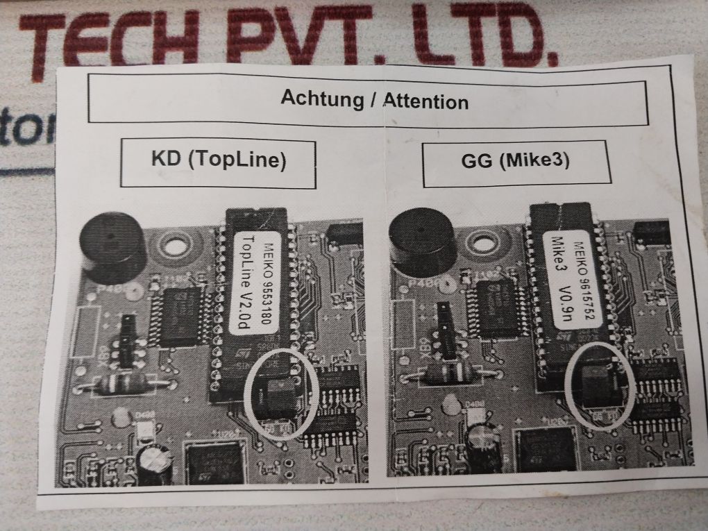 Meiko 9623114 Display Board