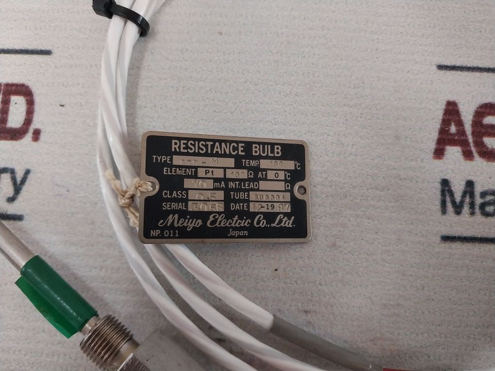 Meiyo Electric Ptr-m Resistance Bulb 100°C