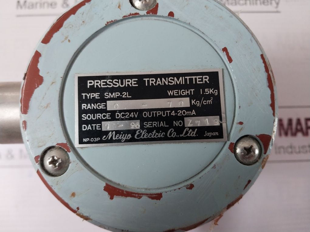 Meiyo Electric Smp-2L Pressure Transmitter Np-03P Dc24V 4-20Ma 0-70 Kg/Cm2