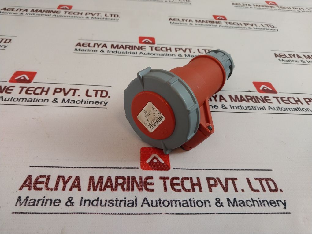 Mennekes 3871Rs Red Power Cable Mount Connector
