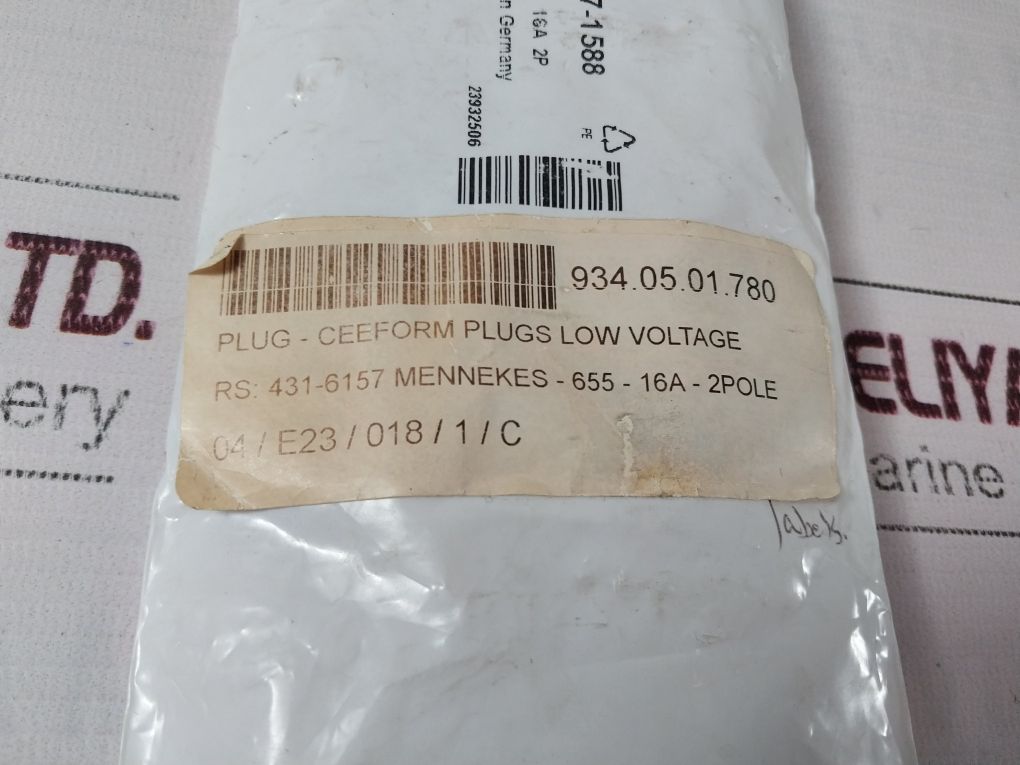 Mennekes 629Rs Industrial Power Plug 431-6157
