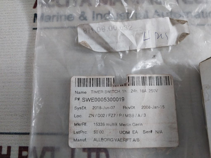 Merlin Gerin 15336-10T50 Multi9 Time Switch 230-240V 50/60Hz