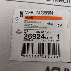 Merlin Gerin 26924 Auxiliary Contact