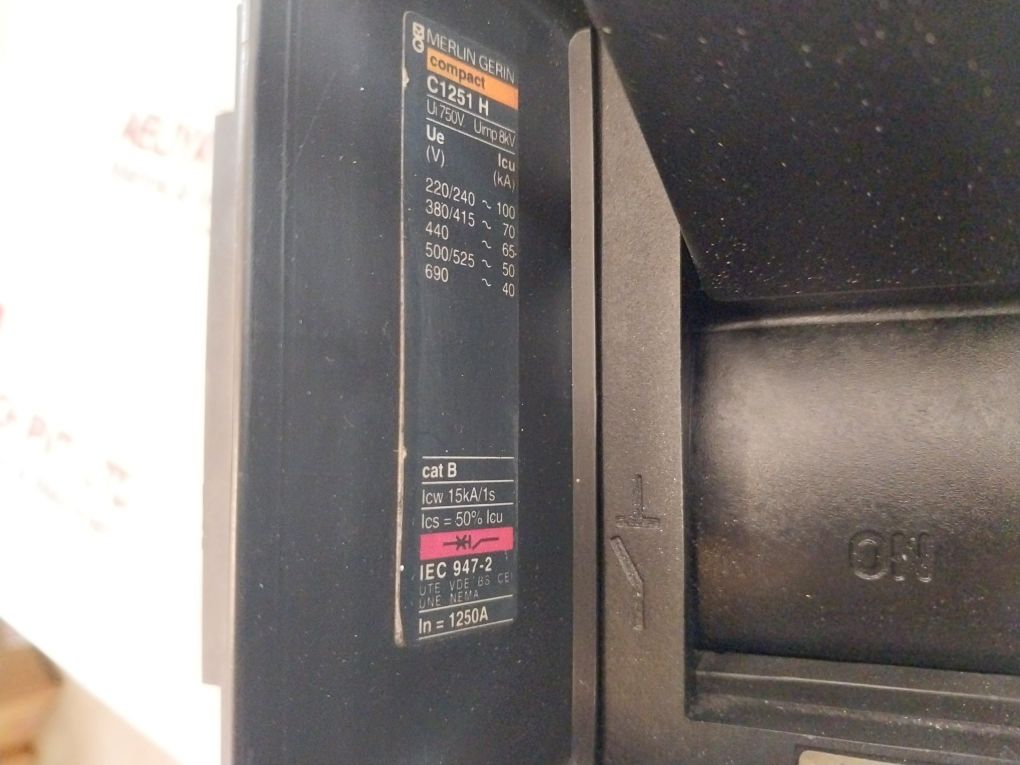 Merlin Gerin C1251 H Circuit Breaker 1250A 750V