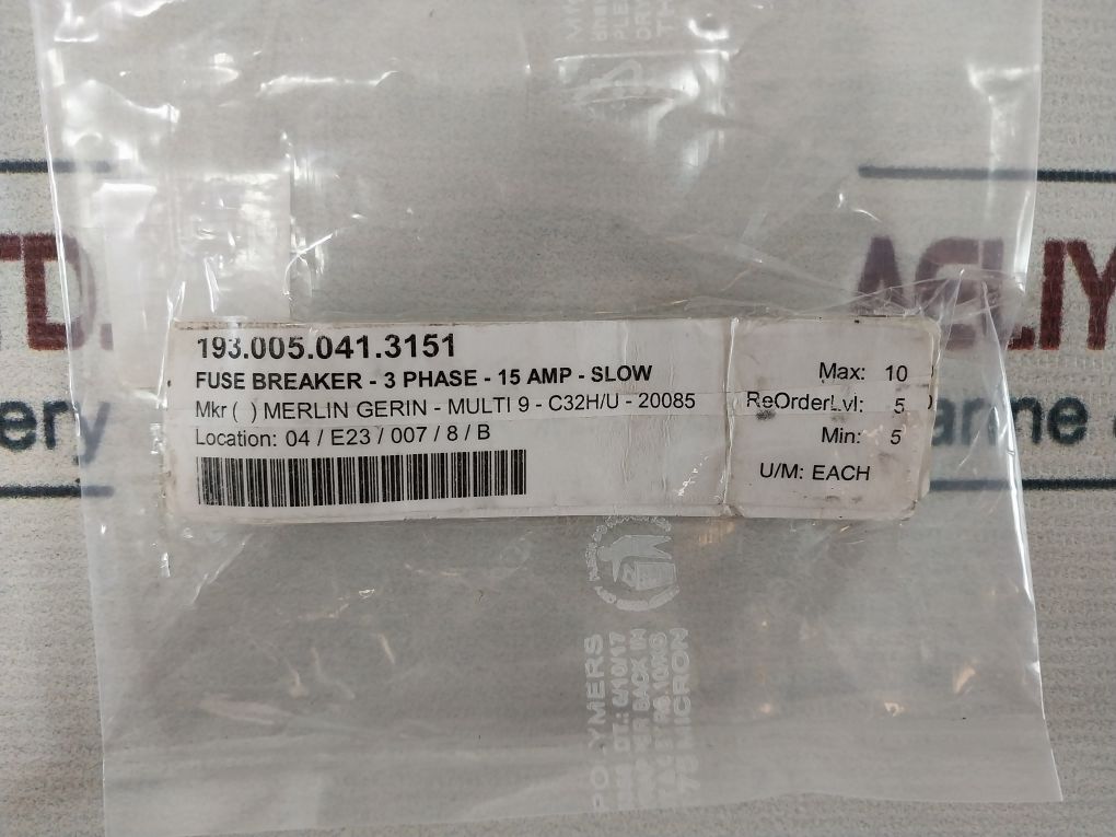 Merlin Gerin C32H 3 Phase Circuit Breaker