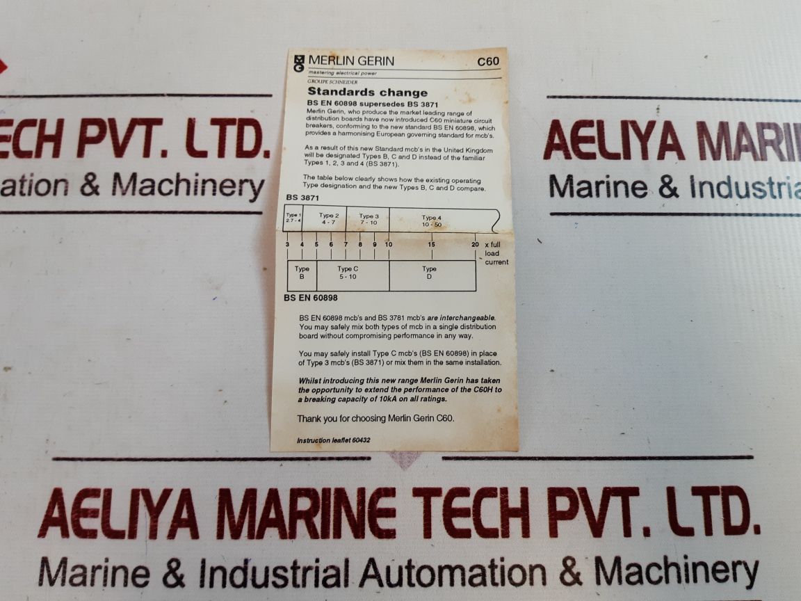 Merlin Gerin Multi9 C60Hc C16 Circuit Breaker

