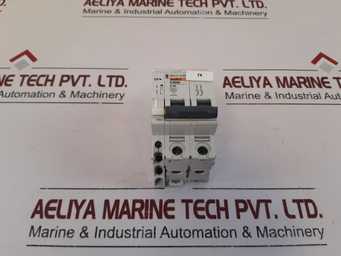 Merlin Gerin Multi9 C60N C10 Circuit Breaker 400V~