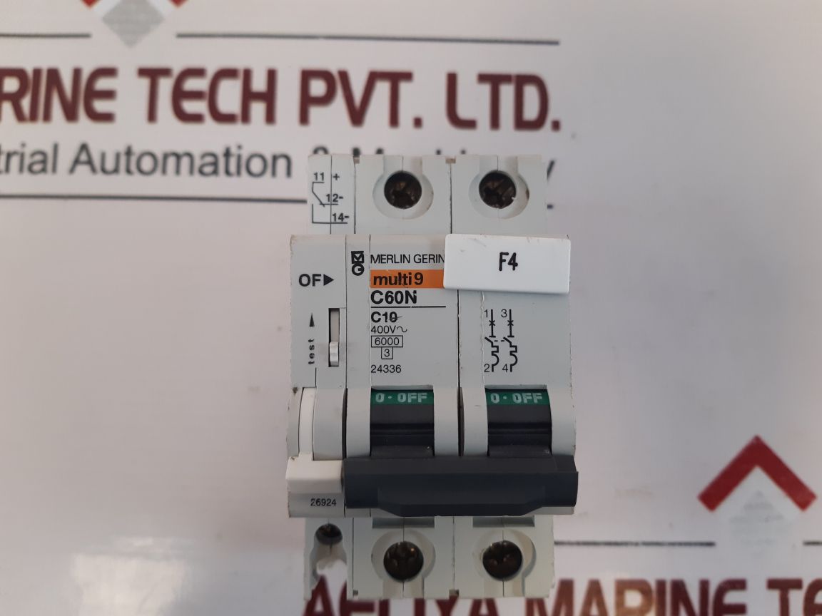 Merlin Gerin Multi9 C60N C10 Circuit Breaker 400V~