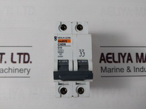 Merlin Gerin Multi9 C60N C10 Circuit Breaker 400V~ 6Kv