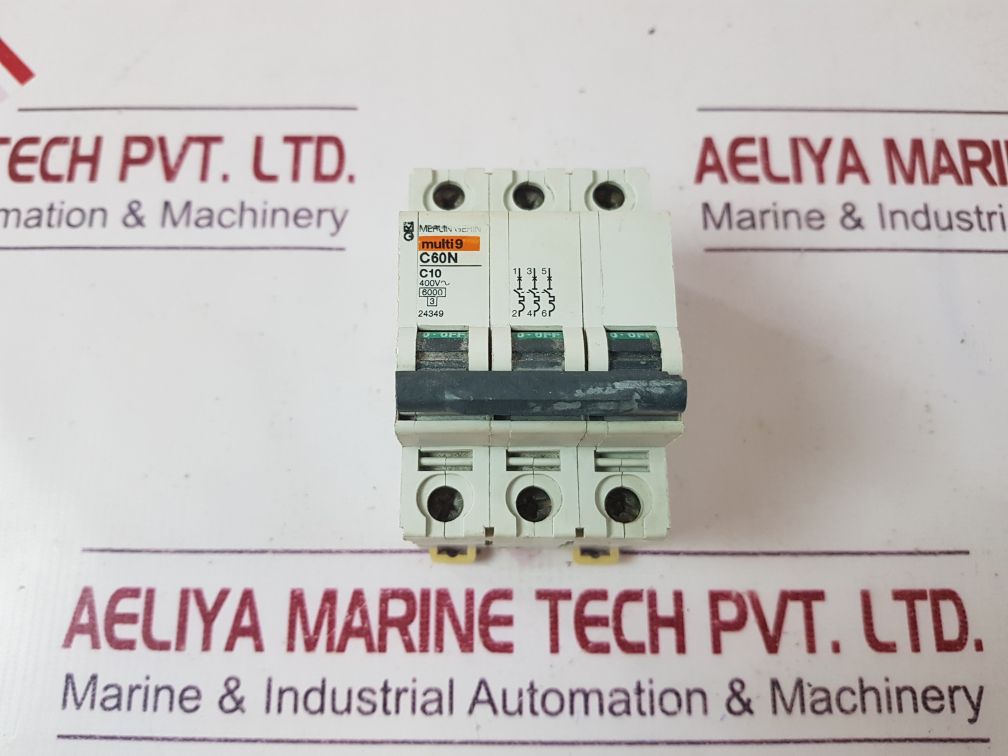 Merlin Gerin C60N C10 3-pole Circuit Breaker
