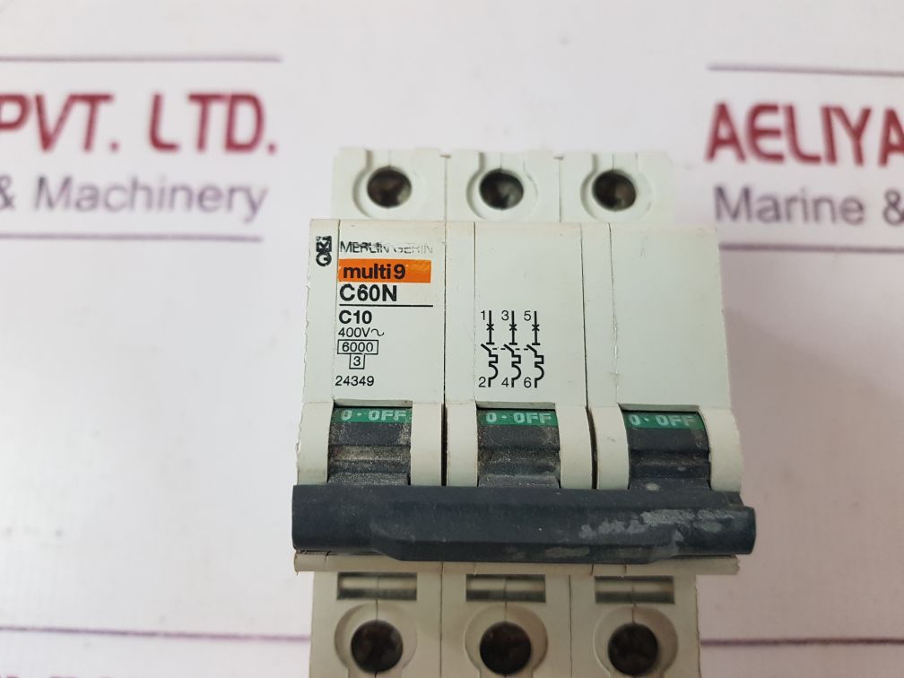 Merlin Gerin C60N C10 3-pole Circuit Breaker