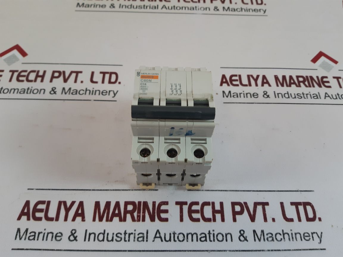 Merlin Gerin Multi9 C60N C16 Circuit Breaker 400V~