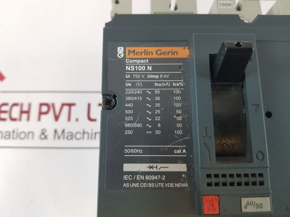 Merlin Gerin Compact Ns100N Circuit Breaker

