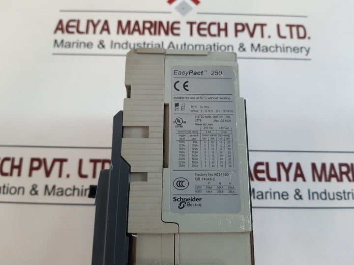 Merlin Gerin Ezc250N Easy Pact 250 Circuit Breaker