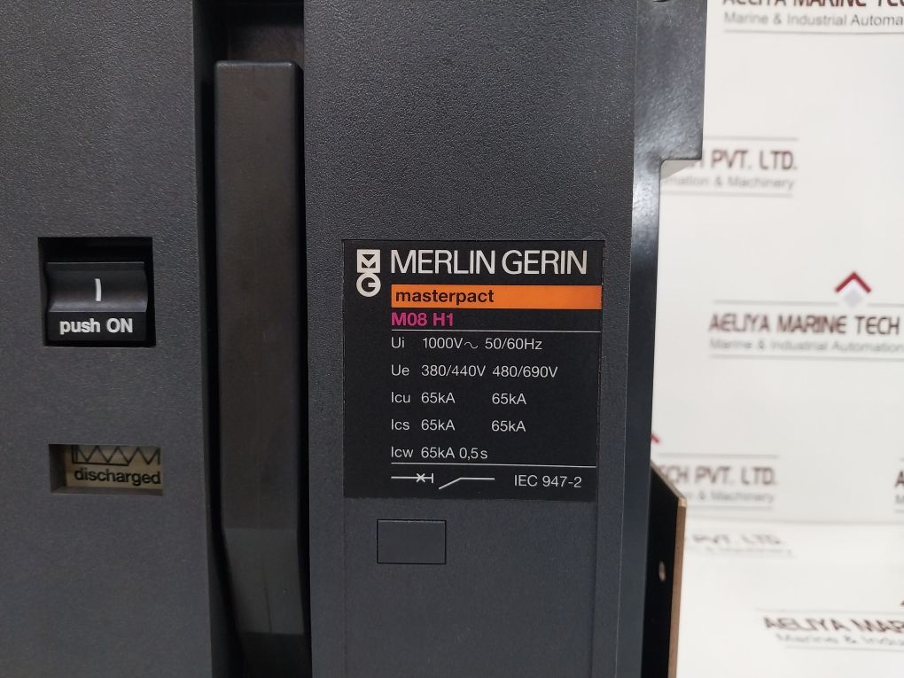 Merlin Gerin Masterpact M08 H1 Air Circuit Breaker Iec 947-2 480/690V 50/60Hz