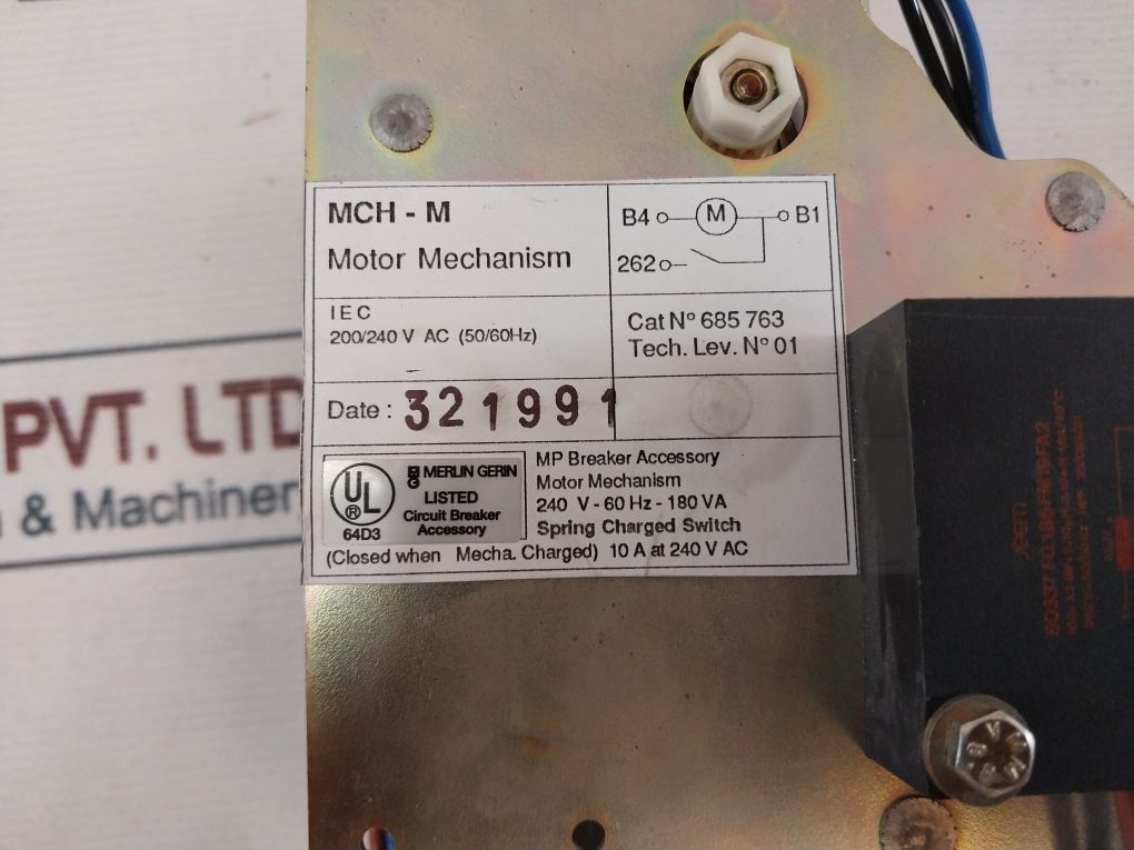 Merlin Gerin Mch-m Motor Mechanism 685763 Mp Breaker Accessory