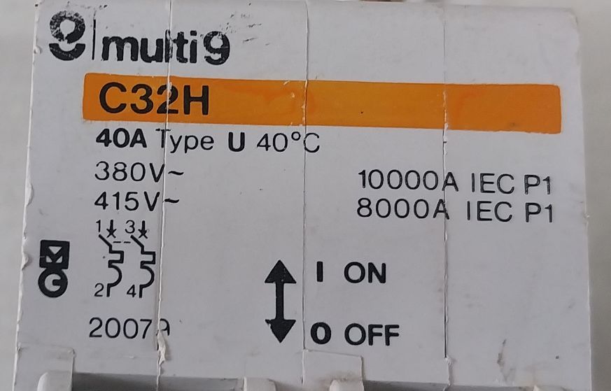 Merlin Gerin Multi 9 C32H Circuit Breaker 380V~415V