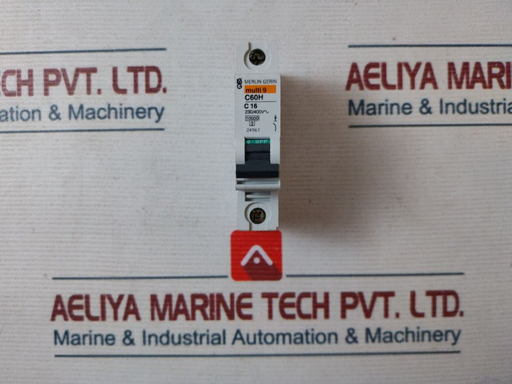 Merlin Gerin Multi 9 C60H C16 Circuit Breaker 230400V
