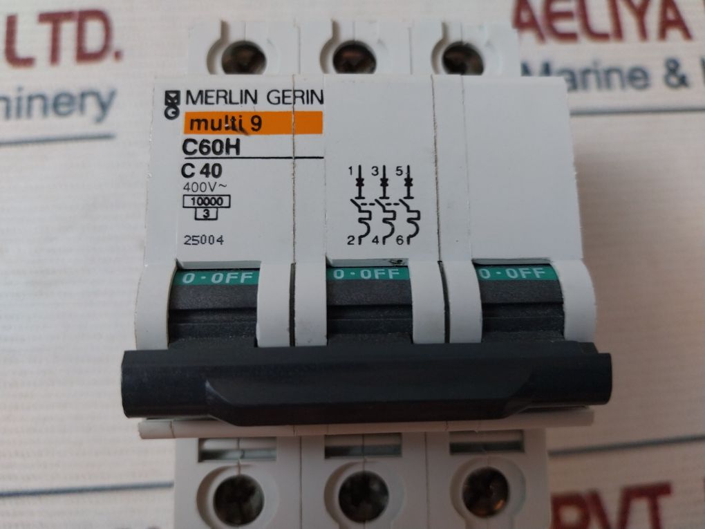 Merlin Amp Merlin Gerin C60H 3 Phase-40 Amp-normal Circuit Breaker – Aeliya Marine ...