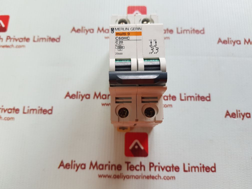 Merlin Gerin Multi 9 C60Hc C20 Circuit Breaker 415V~
