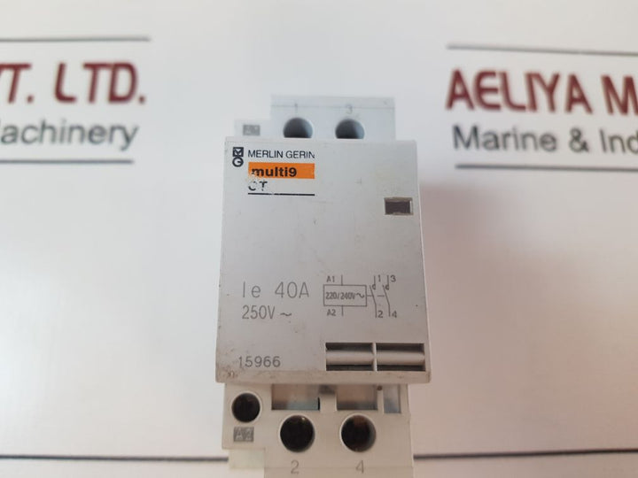 Merlin Gerin Multi 9 Ct Contactor 40A, 250V~
