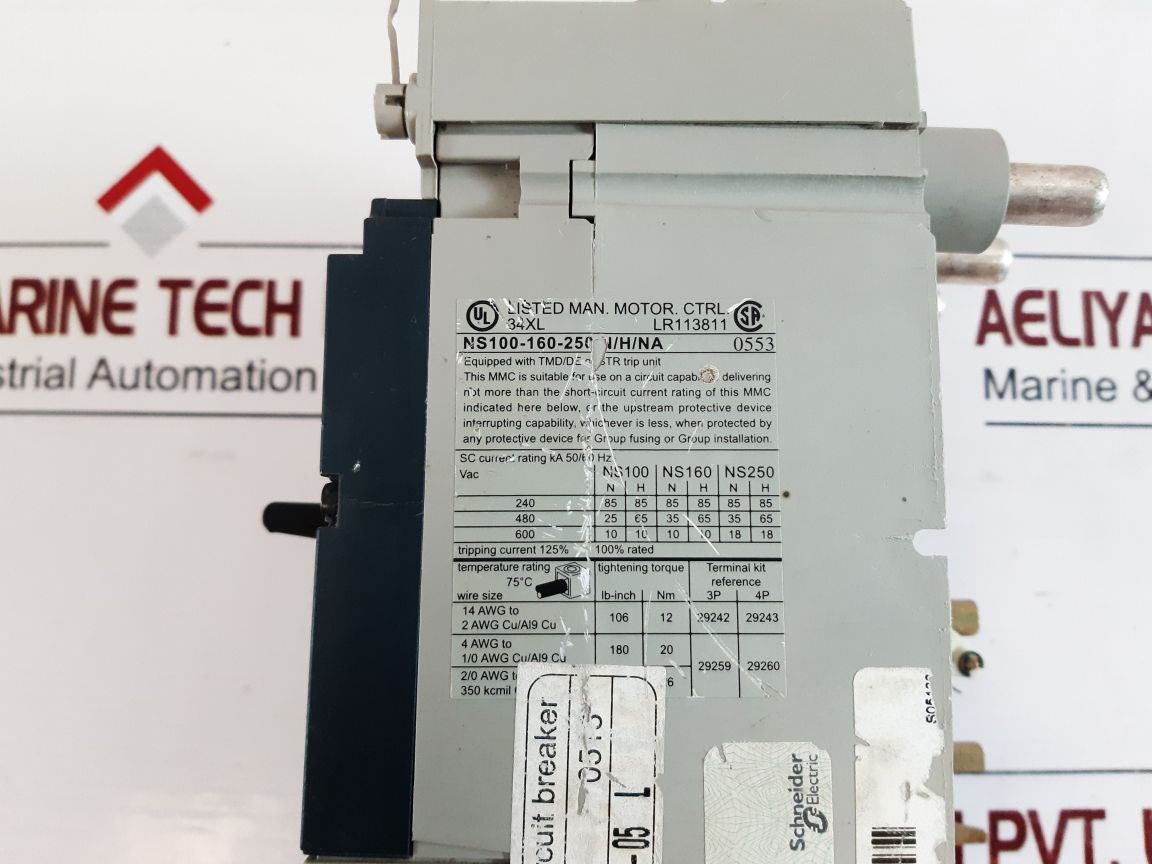 Merlin Gerin Ns100-160-250 NHNa Adapted Circuit Breaker