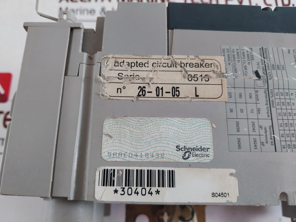 Schneider/Merlin Gerin Ns160 H Circuit Breaker Ns100-160 250 N/H/Na