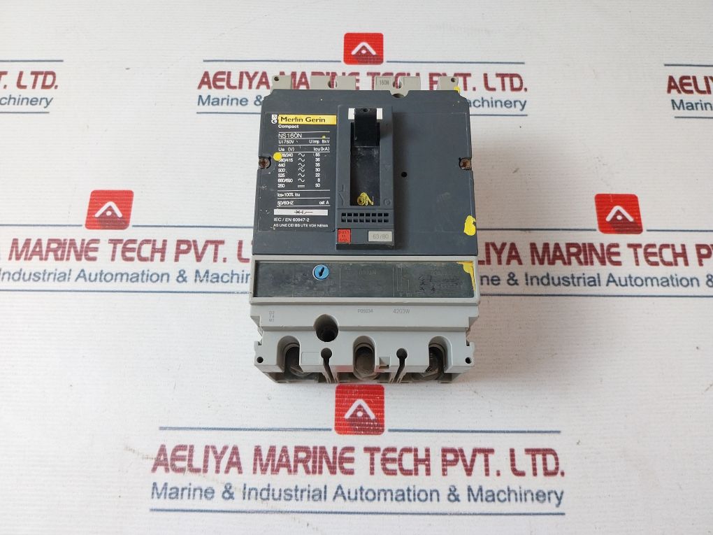 Merlin Gerin Ns160N Circuit Breaker 750V 8Kv 50/60Hz