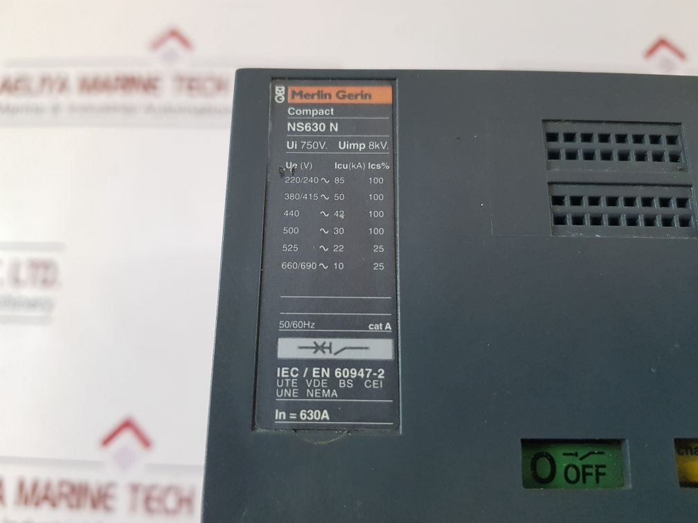 Merlin Gerin Ns630 N Compact 630 A Mt630 Motor Operator