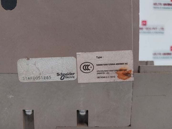 Merlin Gerin/Schneider Electric Ns800 N Moulded Case Circuit Breaker 800Amp