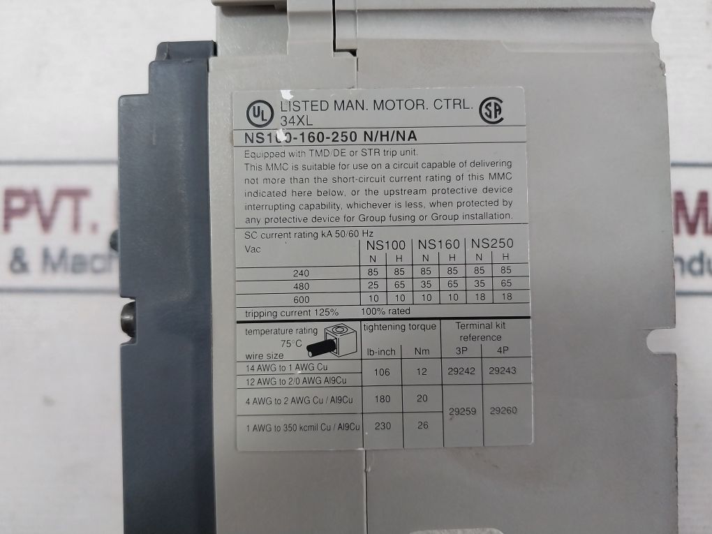 Merlin Gerin Ns 160H Circuit Breaker