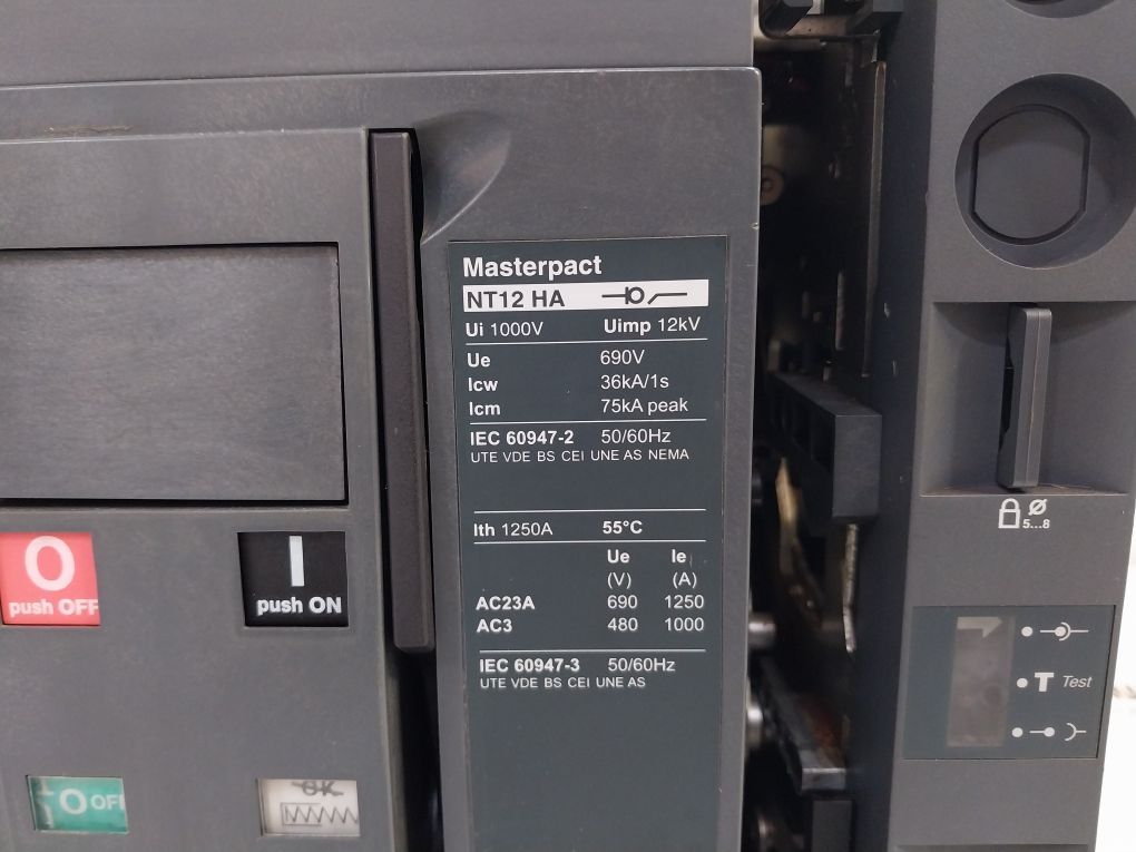 Merlin Gerin Masterpact Nt12 Ha Switch Disconnector Circuit Breaker 690V