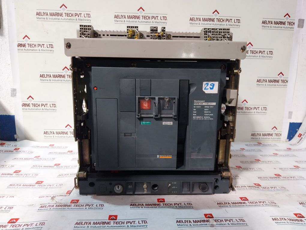 Merlin Gerin Nw08 Ha Masterpact Circuit Breaker Mch 200250 Vdc
