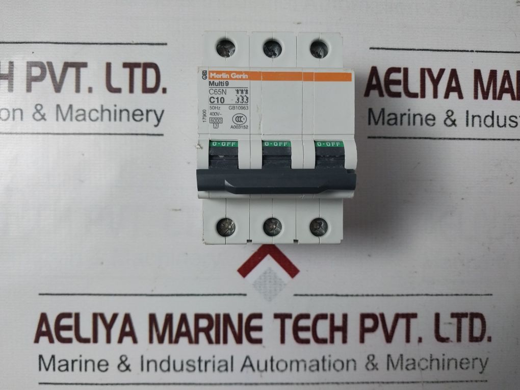 Merlin Gerin/Schneider Multi9 C65N C10 3-pole Circuit Breaker