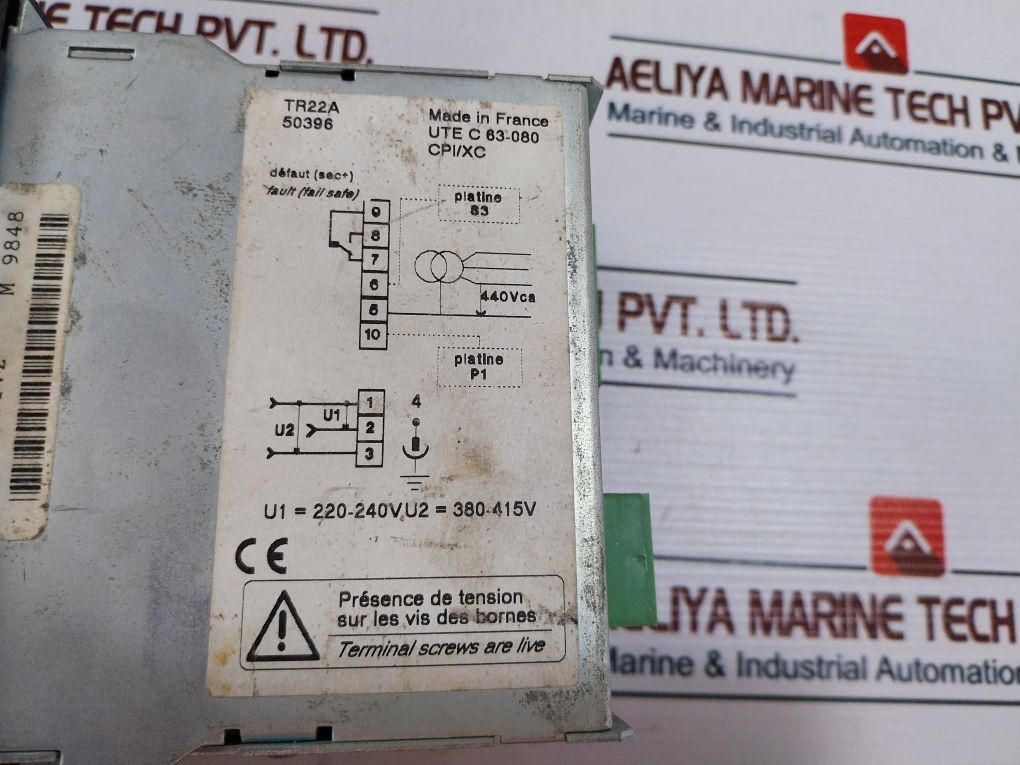 Merlin Gerin Tr22A Vigilohm Digital Insulation Monitoring Device 50396