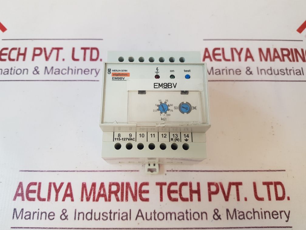 Merlin Gerin Vigilohm Em9Bv Insulation Monitor 115-127Vac