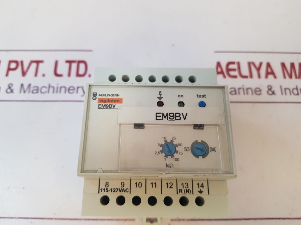 Merlin Gerin Vigilohm Em9Bv Insulation Monitor 115-127Vac