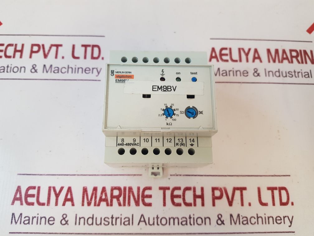 Merlin Gerin Vigilohm Em9Bv Network Insulation Monitor 440-480Vac