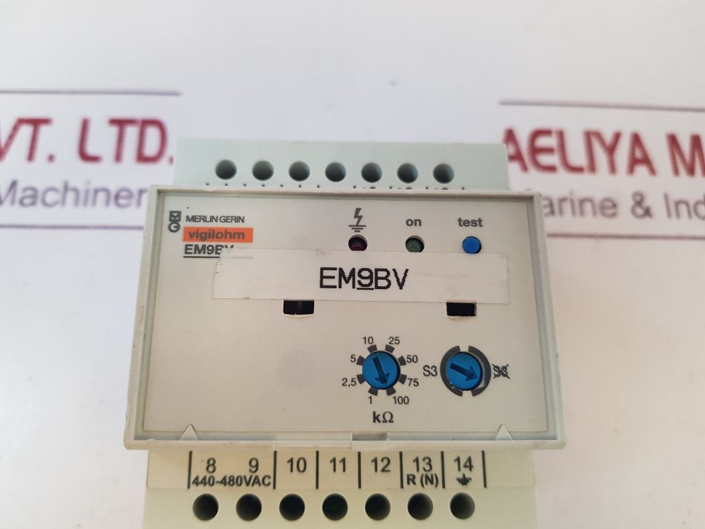 Merlin Gerin Vigilohm Em9Bv Network Insulation Monitor 440-480Vac