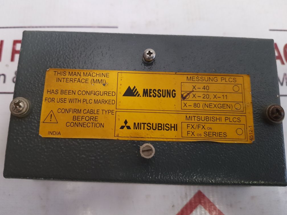 Messung System Sljr 1602 Man Machine Interface Used One