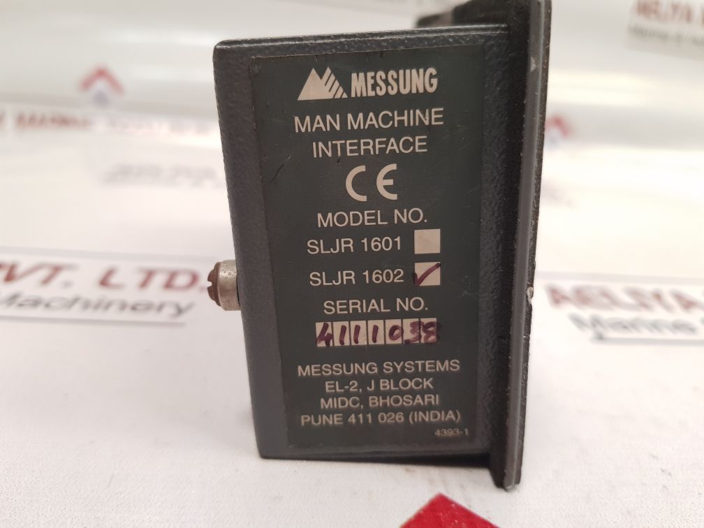 Messung System Sljr 1602 Man Machine Interface Used One