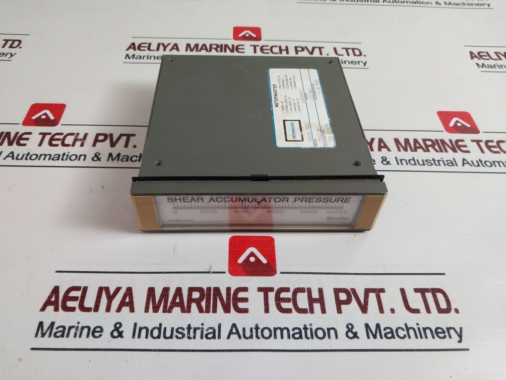 Metermaster 6504074 Shear Accumulator Pressure Tmfg101B 24Vdc