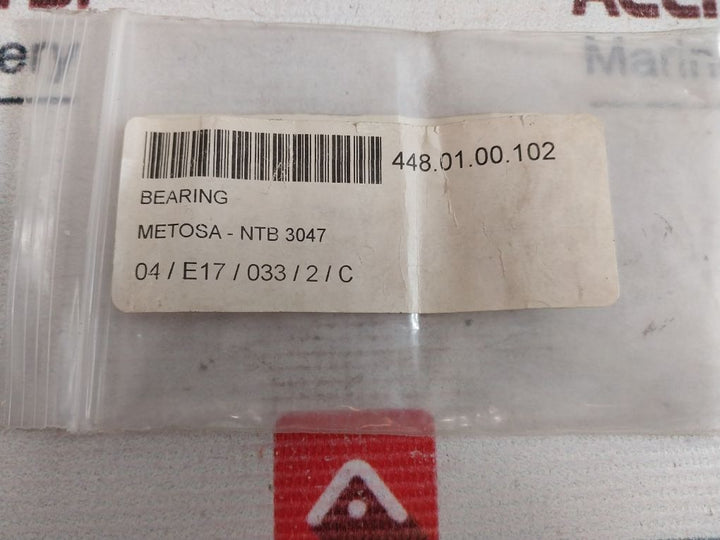 Metosa Ntb 3047 Thrust Needle Roller Bearings