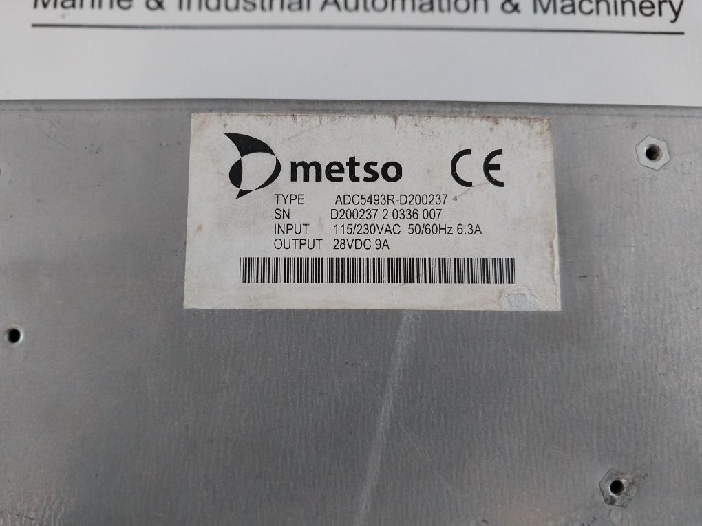 Metso Adc5493R-d200237 Power Supply
