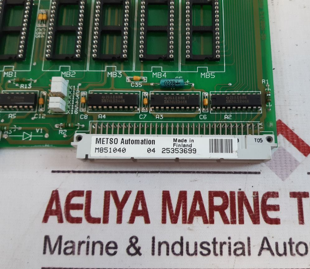 Metso automation m851040 memu ram memory card