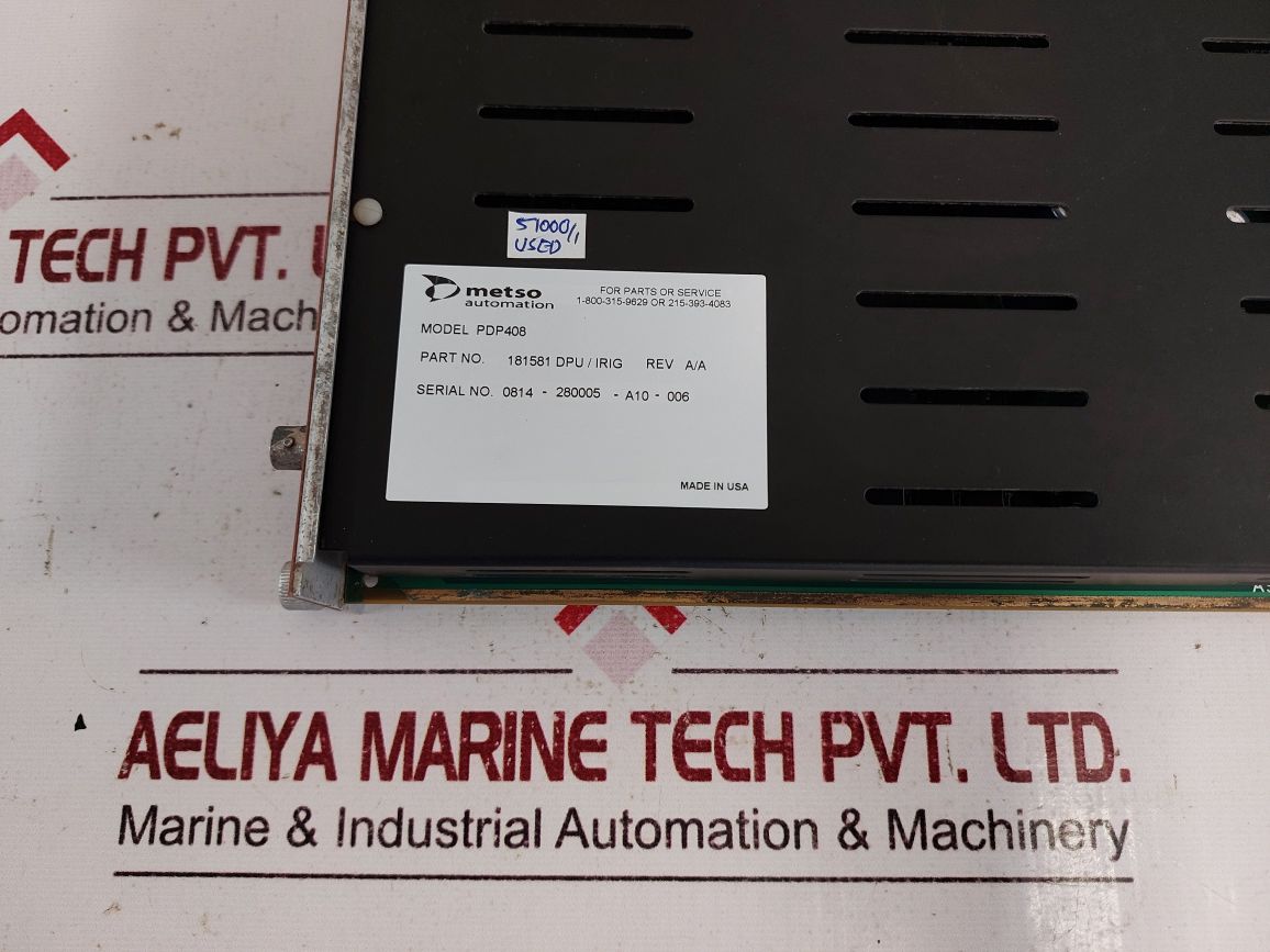 Metso Automation Pdp408 Distributed Processing Unit 181581