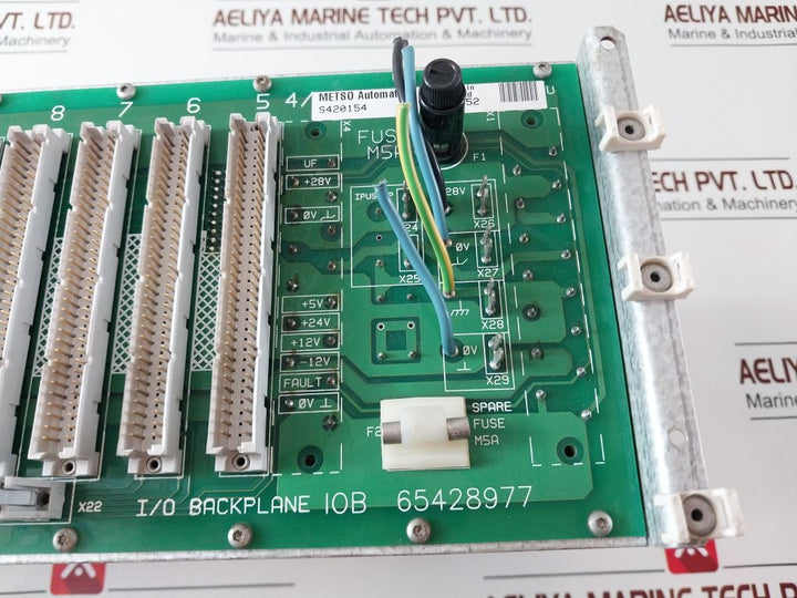 Metso Automation S420154 Tcu 41+Tiu 61+Bio 8+Pic2+Ipu Pcb Rack