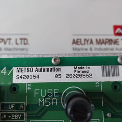 Metso Automation S420154 Tcu 41+Tiu 61+Bio 8+Pic2+Ipu Pcb Rack